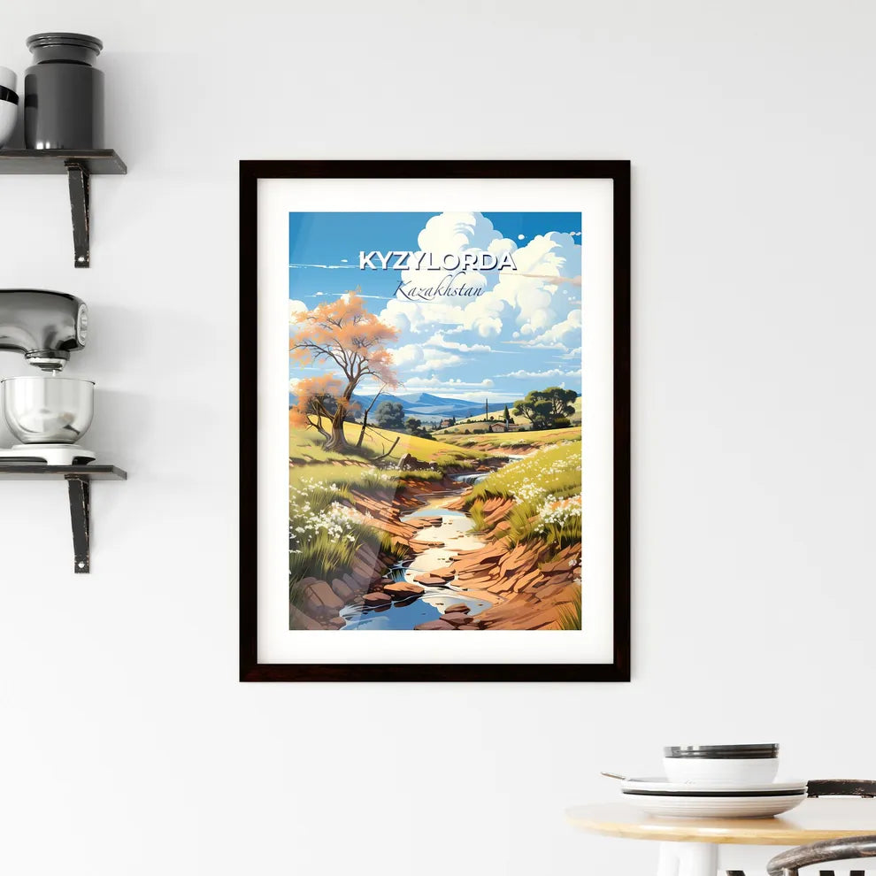 Kyzylorda, Kazakhstan, A Poster of a lively and colourful cityscape Default Title