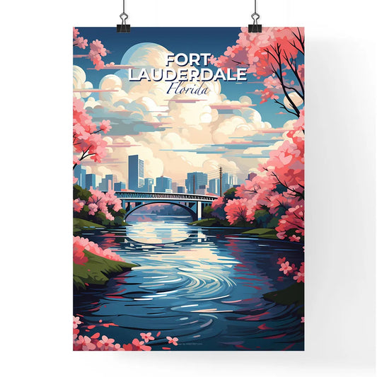 Fort Lauderdale, Florida, A Poster of a lively and colourful cityscape Default Title