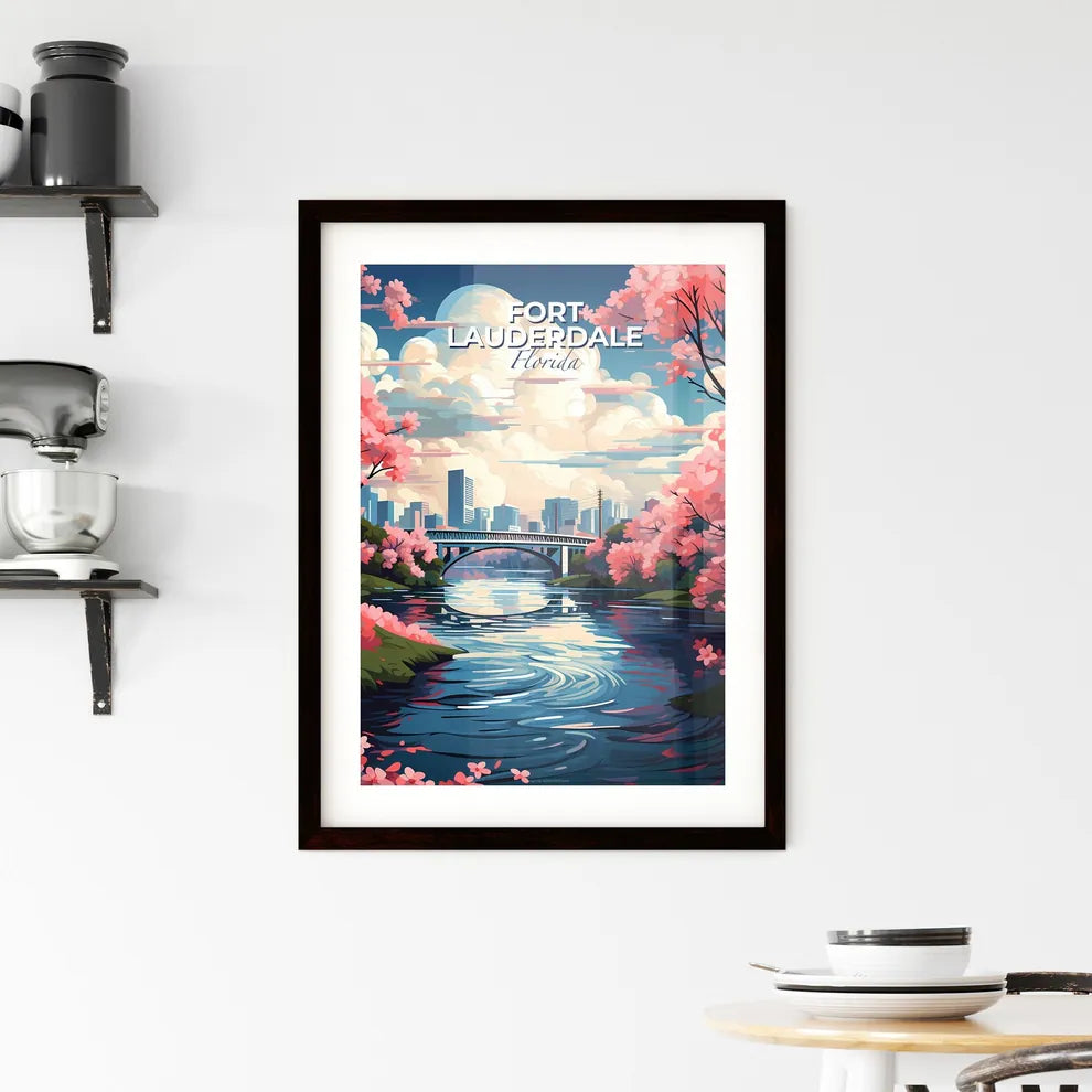 Fort Lauderdale, Florida, A Poster of a lively and colourful cityscape Default Title