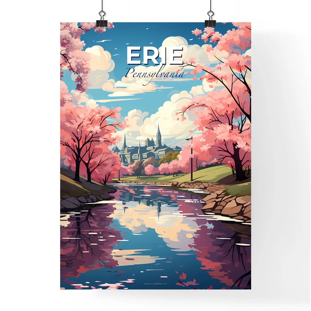 Erie, Pennsylvania, A Poster of a lively and colourful cityscape Default Title