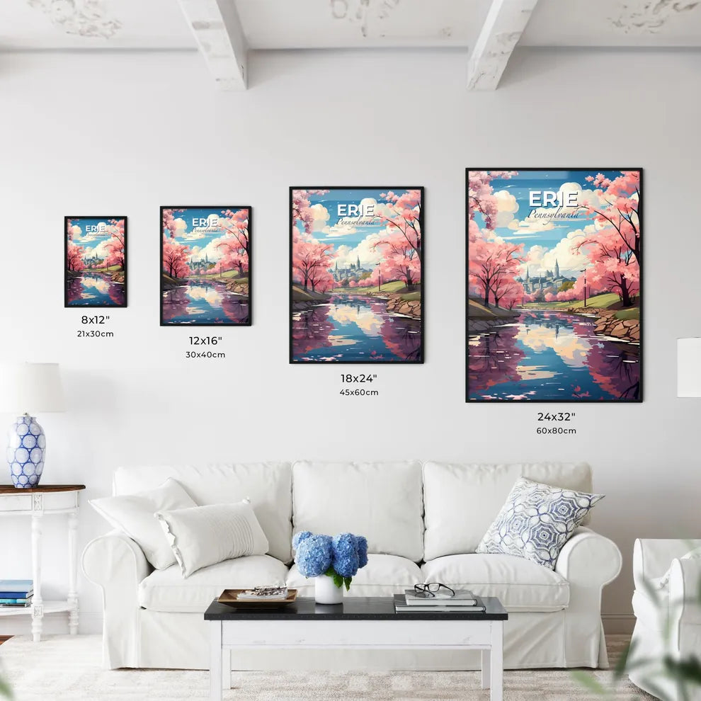 Erie, Pennsylvania, A Poster of a lively and colourful cityscape Default Title