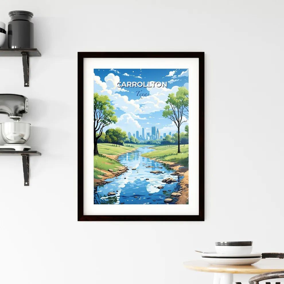Carrollton, Texas, A Poster of a river running through a park Default Title