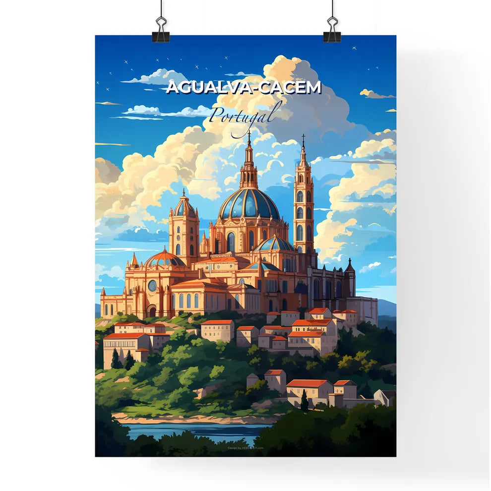 Agualva-Cacem, Portugal, A Poster of a building on a hill Default Title