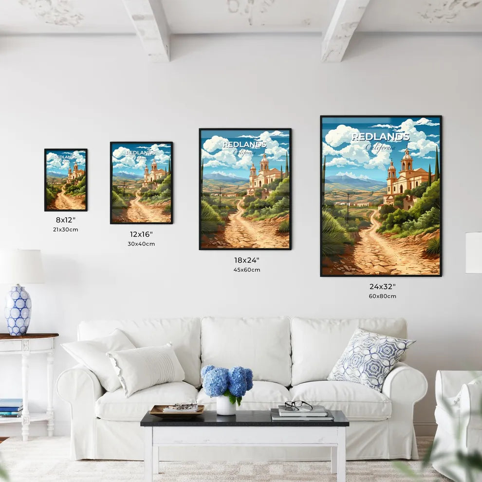 Redlands, California, A Poster of a dirt road leading to a building Default Title