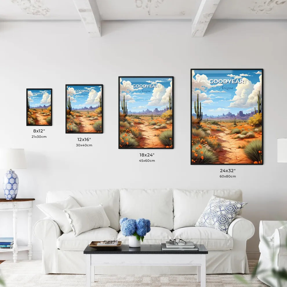 Goodyear, Arizona, A Poster of a dirt road through a desert Default Title