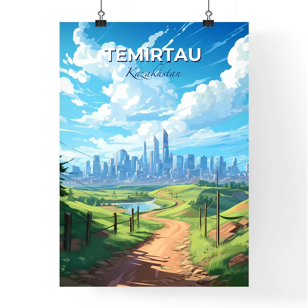 Temirtau, Kazakhstan, A Poster of a road leading to a city Default Title