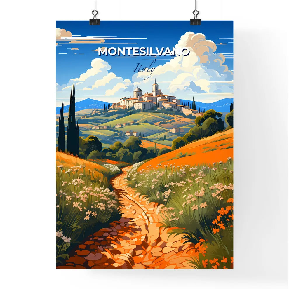 Montesilvano, Italy, A Poster of a path leading to a town Default Title