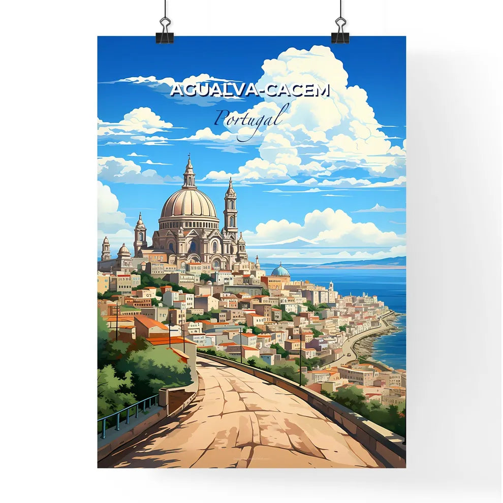 Agualva-Cacem, Portugal, A Poster of a city by the water Default Title