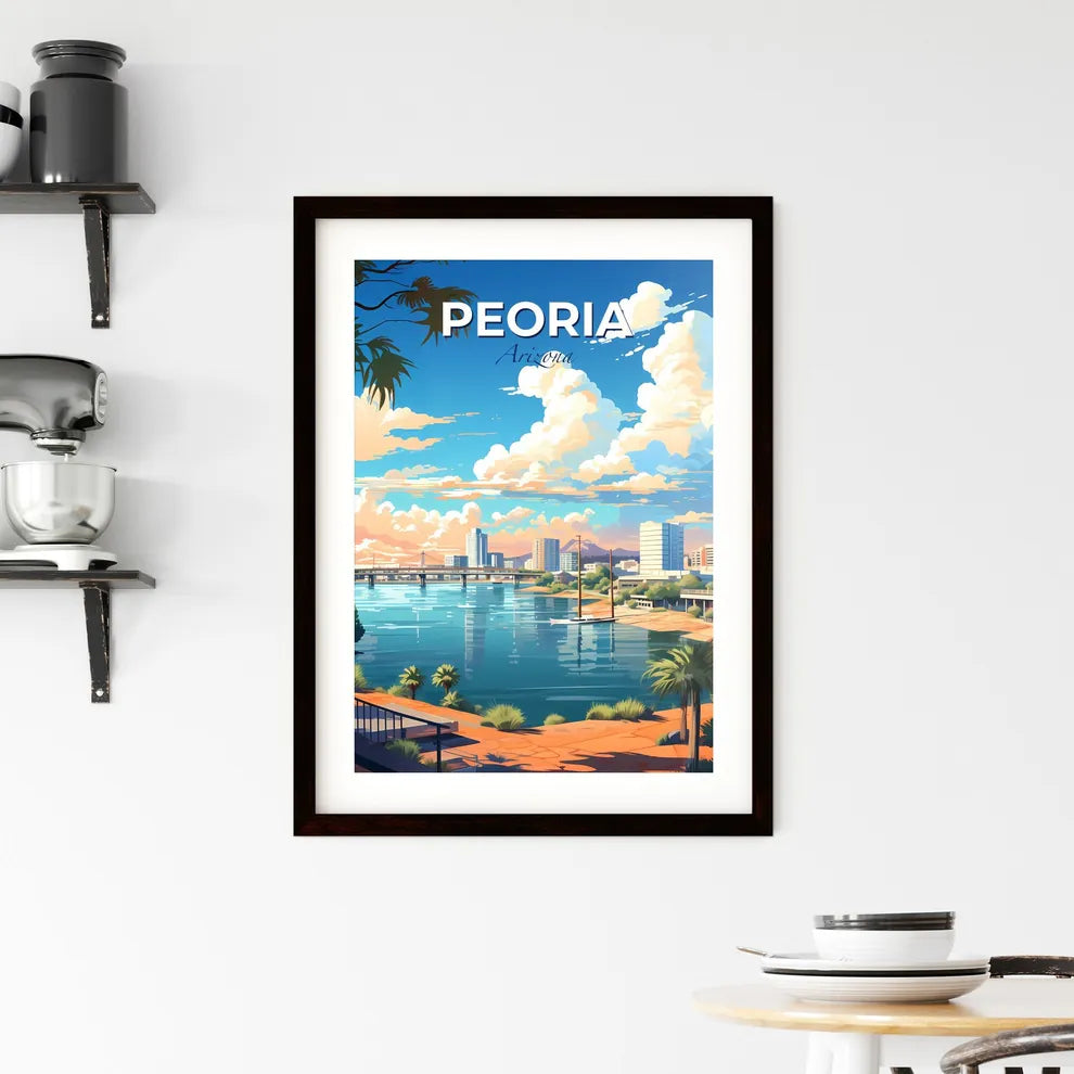 Peoria, Arizona, A Poster of a city with a bridge over water Default Title