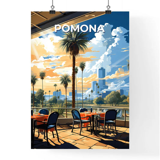 Pomona, California, A Poster of a restaurant with tables and chairs Default Title