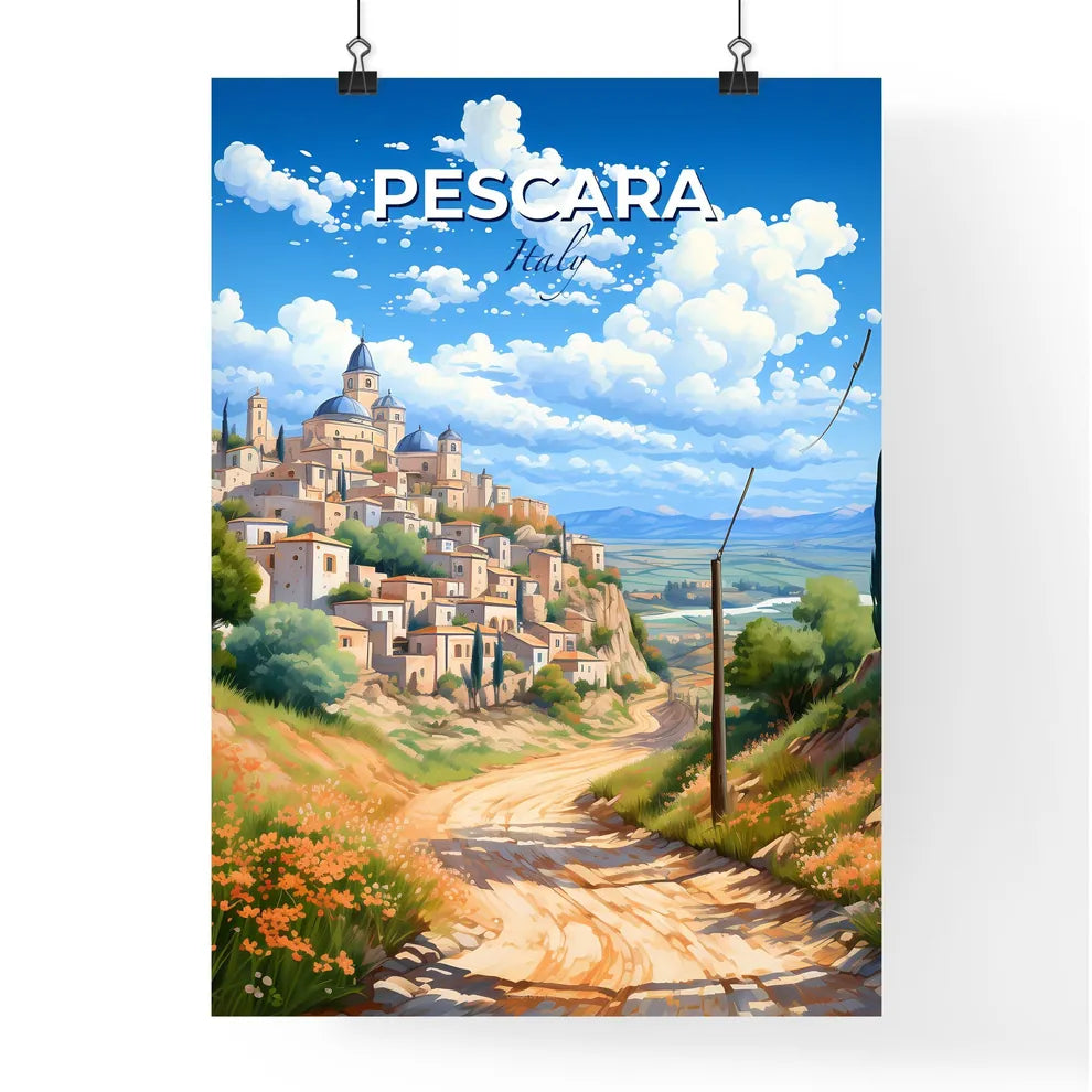 Pescara, Italy, A Poster of a road leading to a town Default Title
