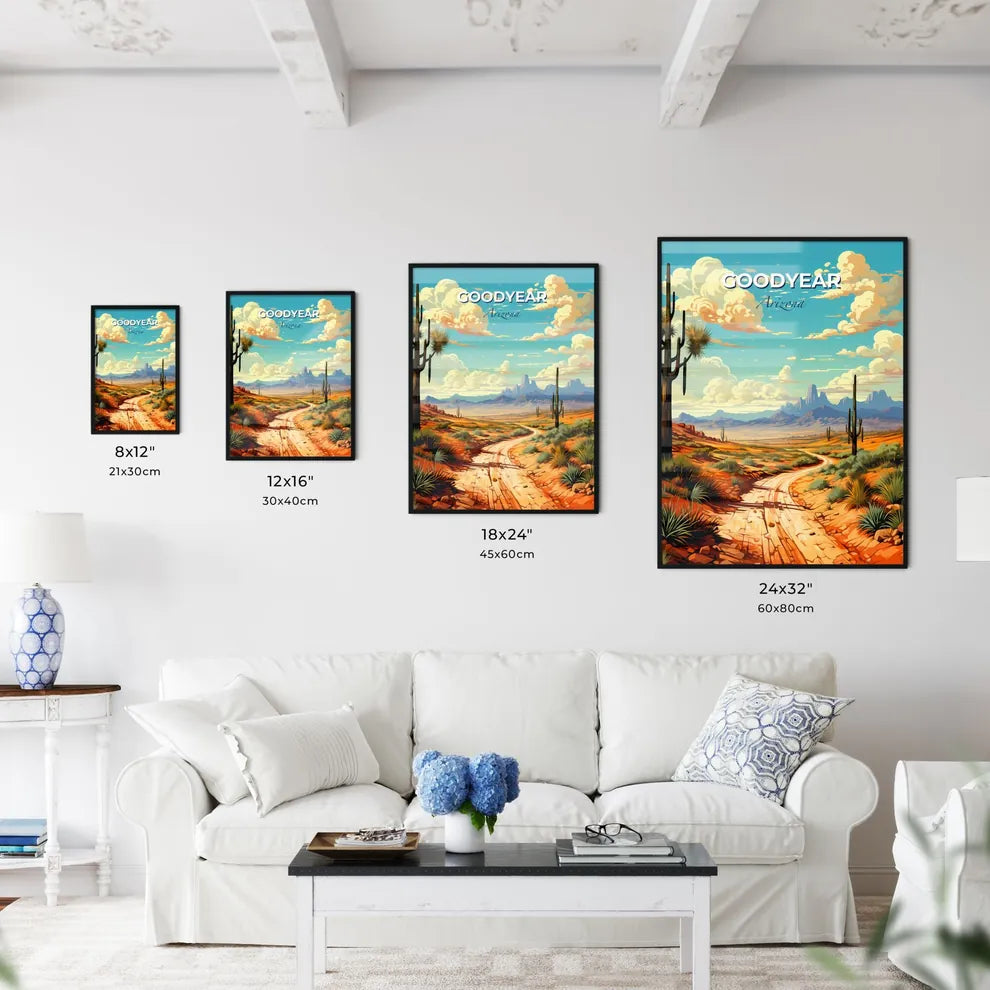 Goodyear, Arizona, A Poster of a dirt road through a desert Default Title