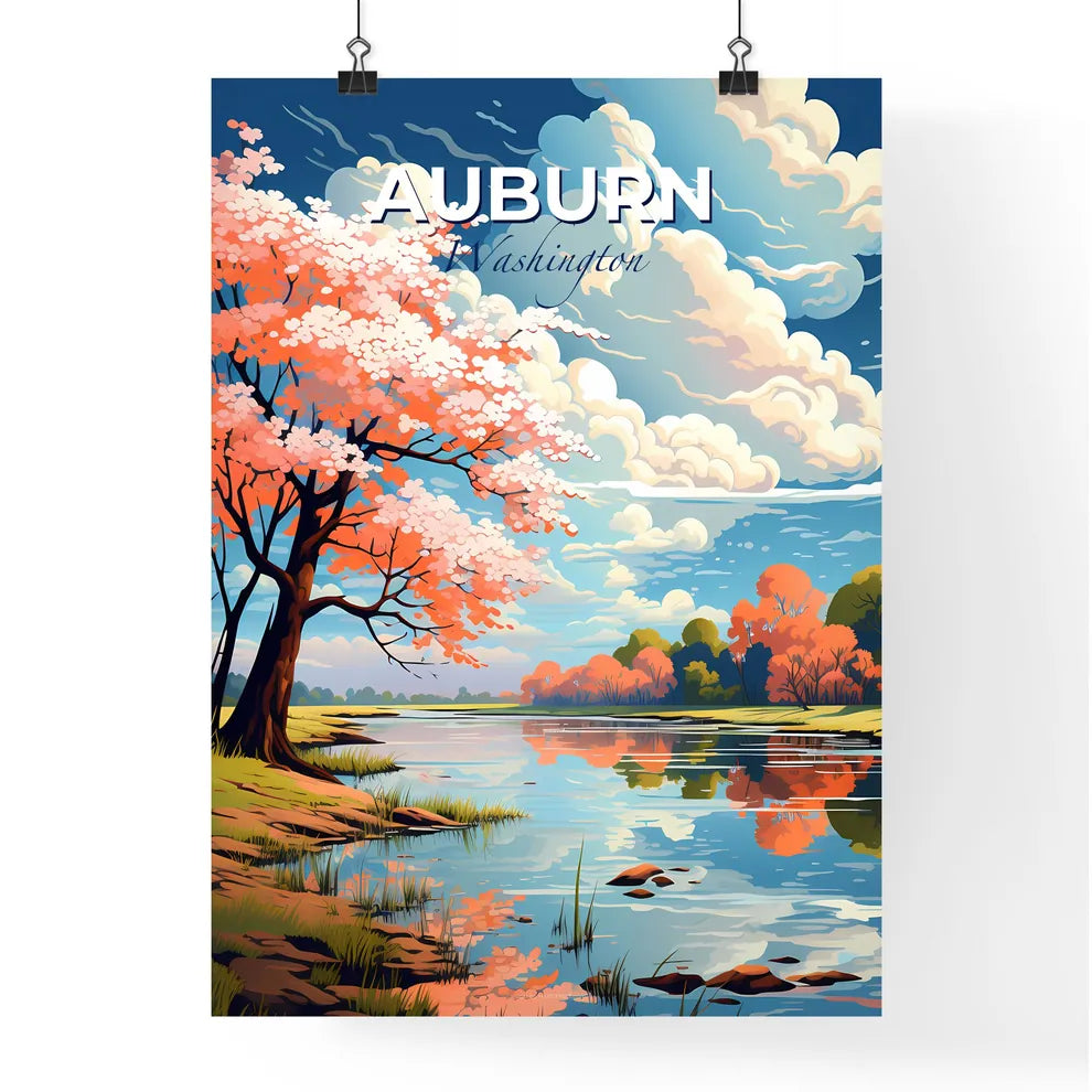 Auburn, Washington, A Poster of a tree next to a body of water Default Title