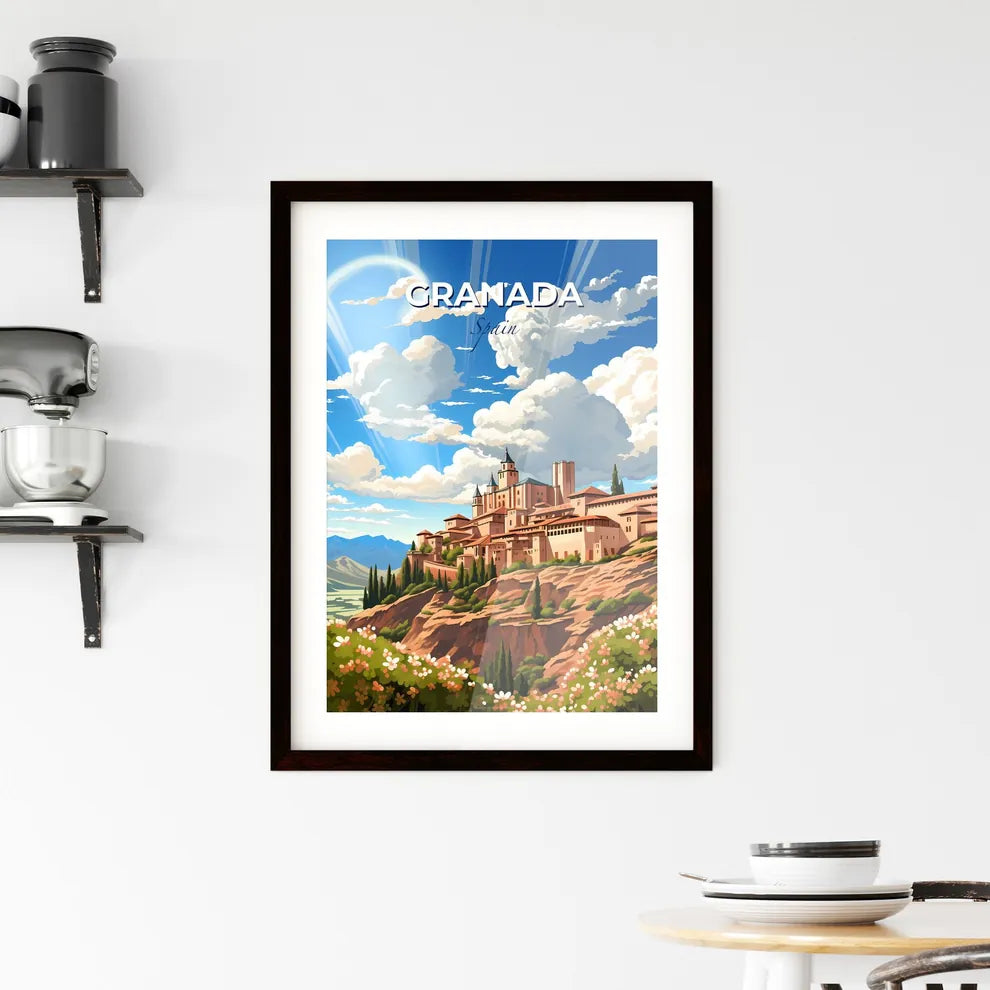 Granada, Spain, A Poster of a castle on a hill Default Title