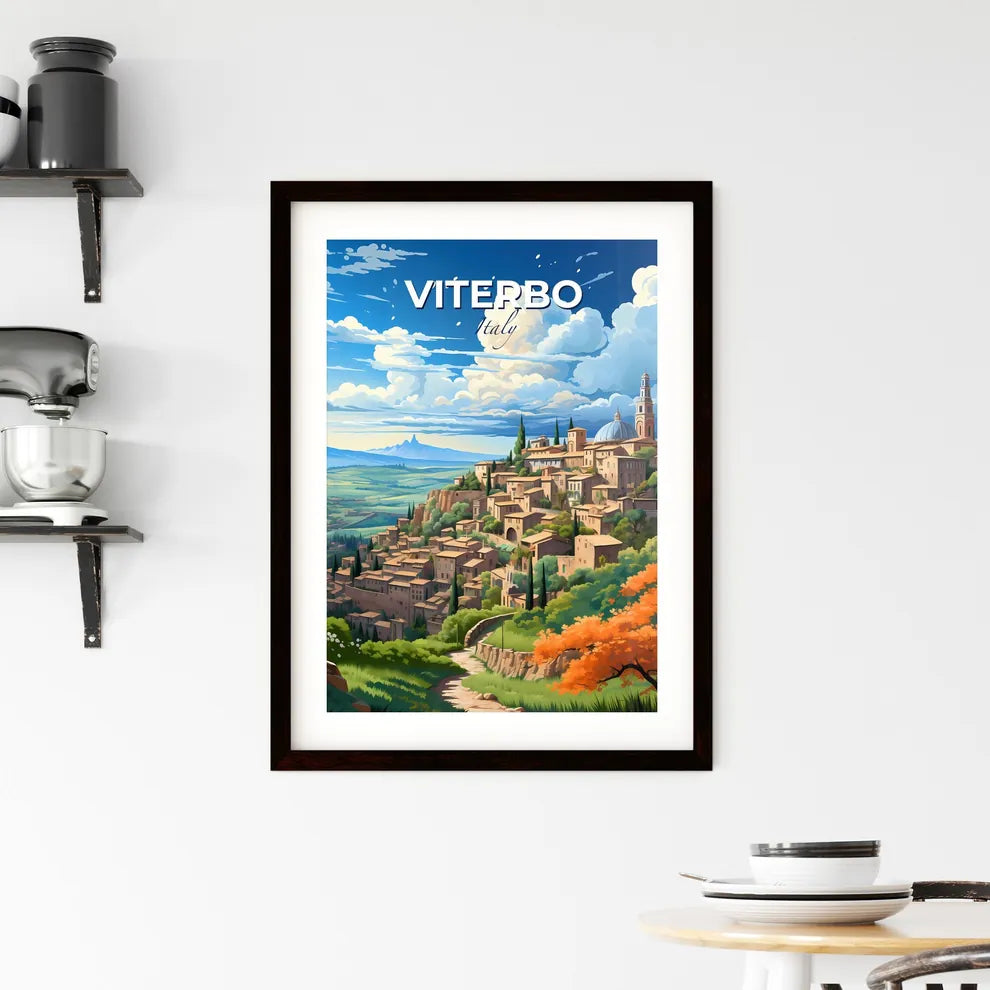 Viterbo, Italy, A Poster of a landscape of a town Default Title