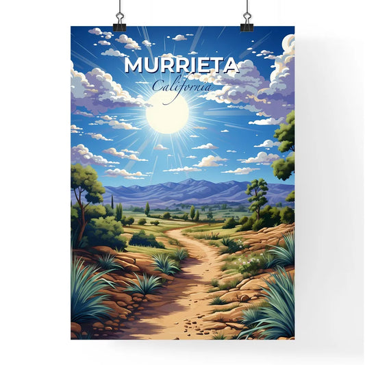 Murrieta, California, A Poster of a landscape with a dirt path and trees and mountains Default Title