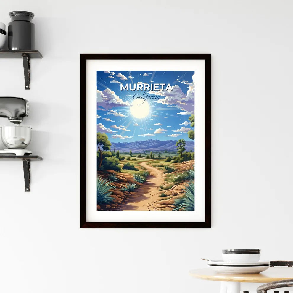 Murrieta, California, A Poster of a landscape with a dirt path and trees and mountains Default Title