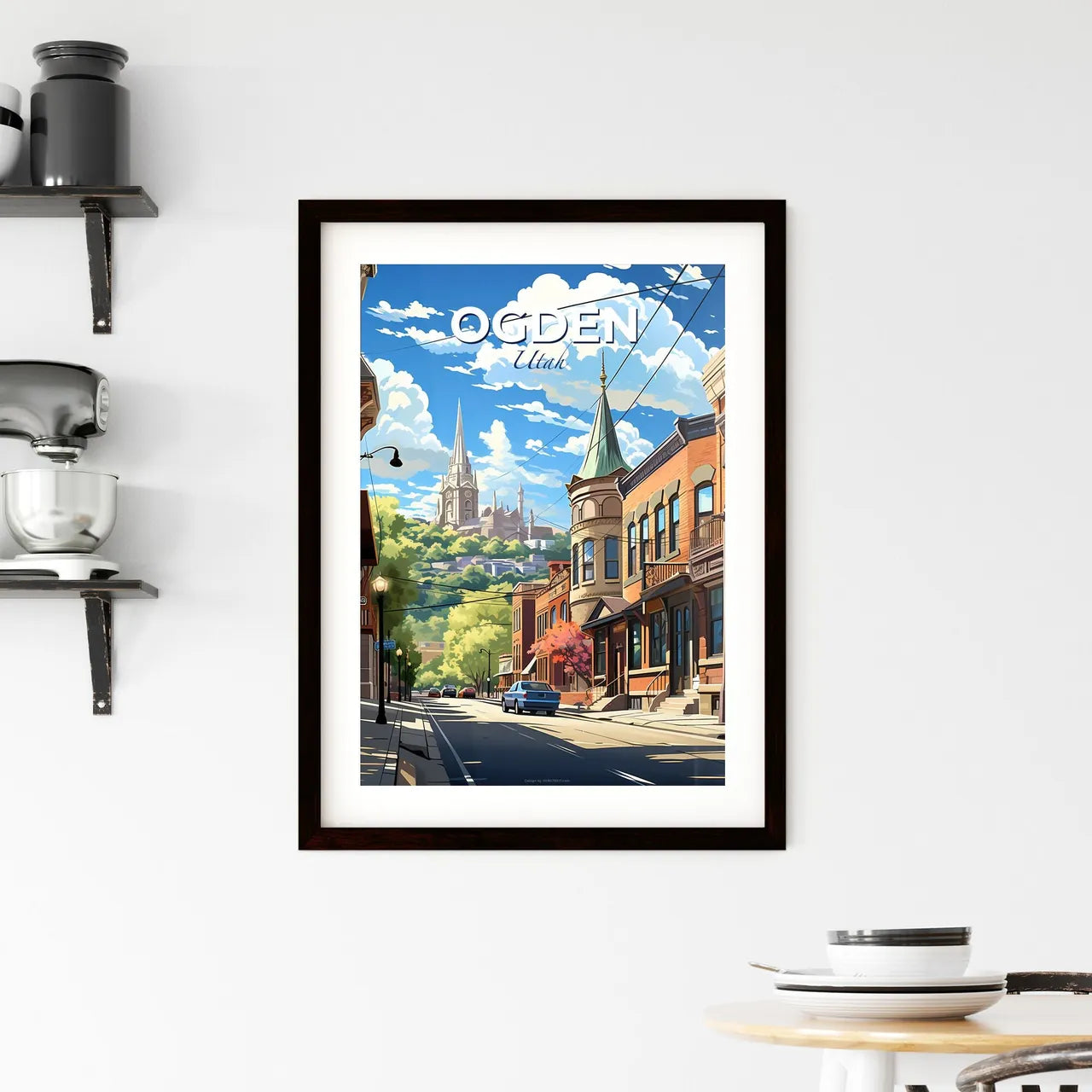 Ogden, Utah, A Poster of a street with cars and buildings on the side Default Title