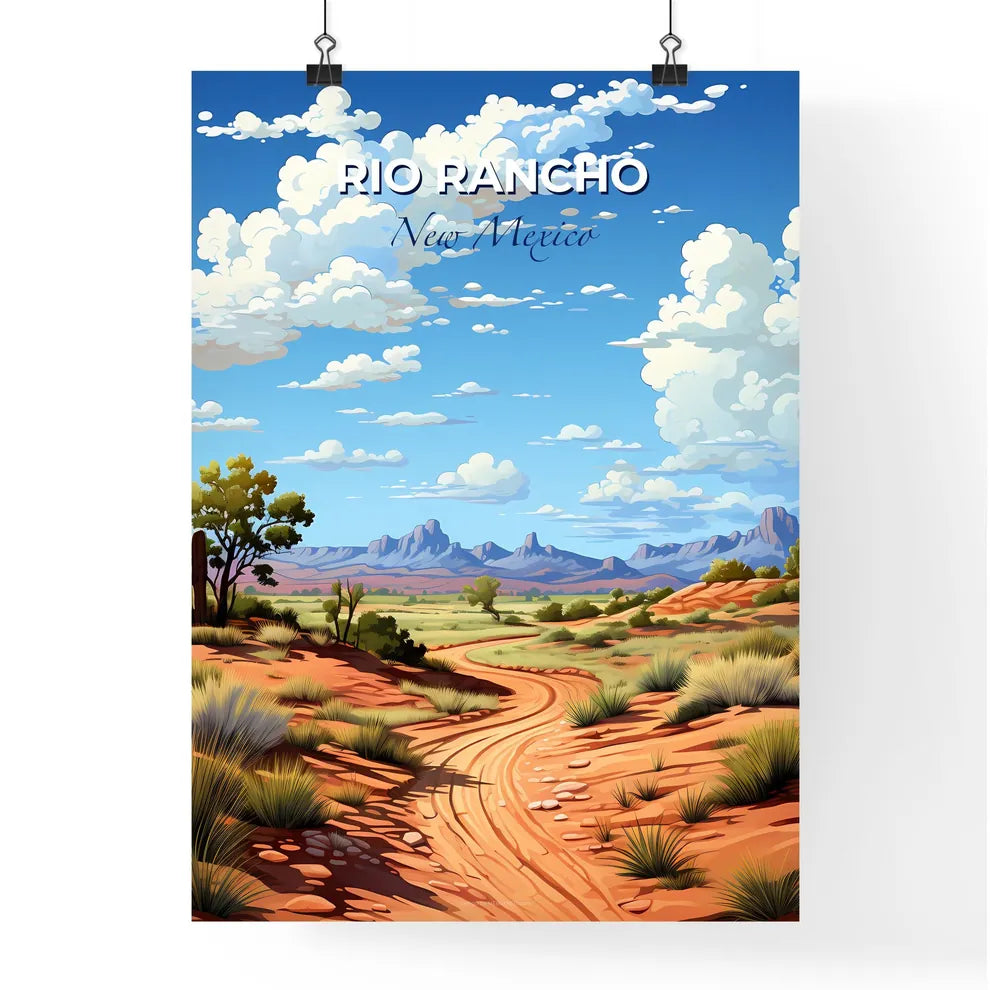 Rio Rancho, New Mexico, A Poster of a dirt road through a desert Default Title