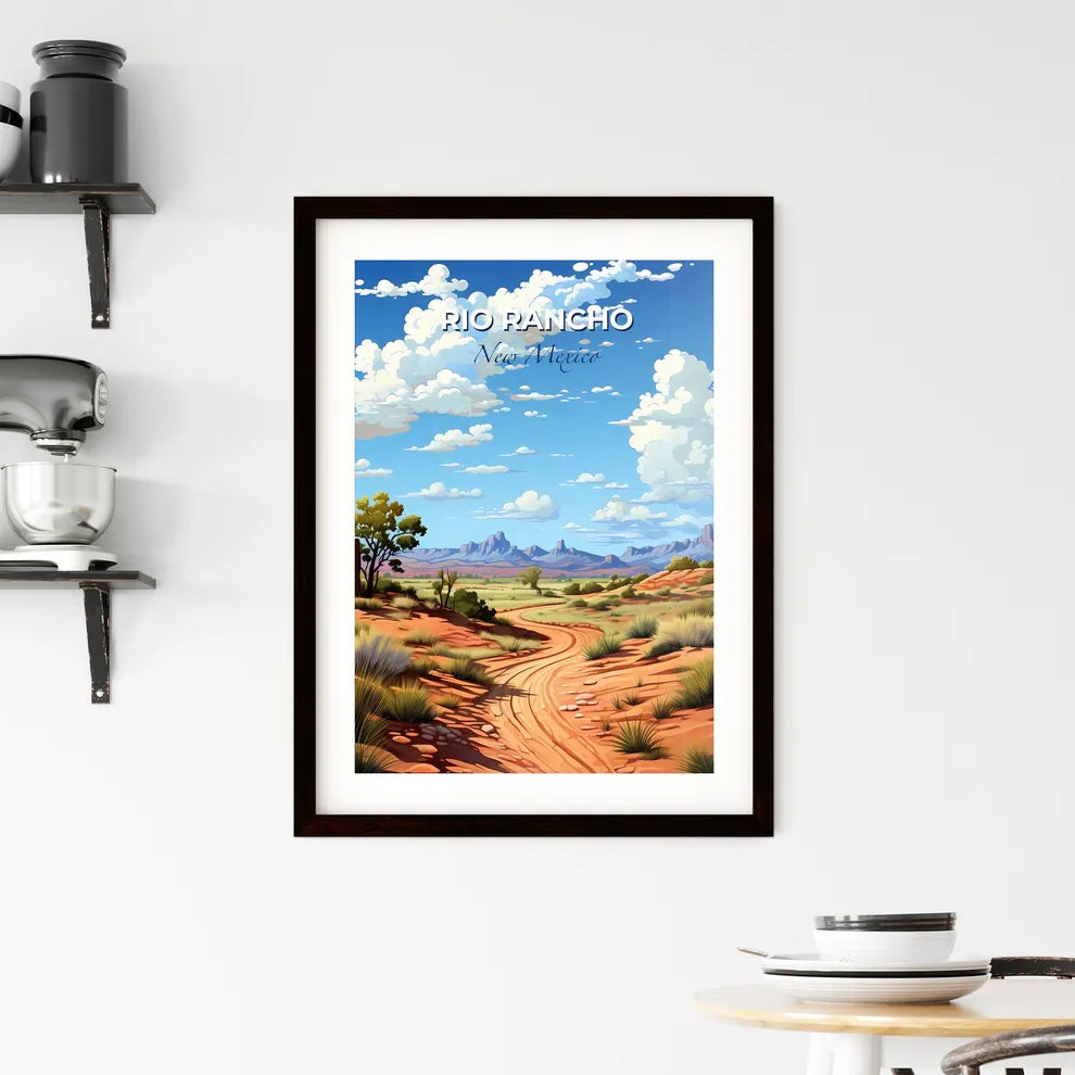 Rio Rancho, New Mexico, A Poster of a dirt road through a desert Default Title