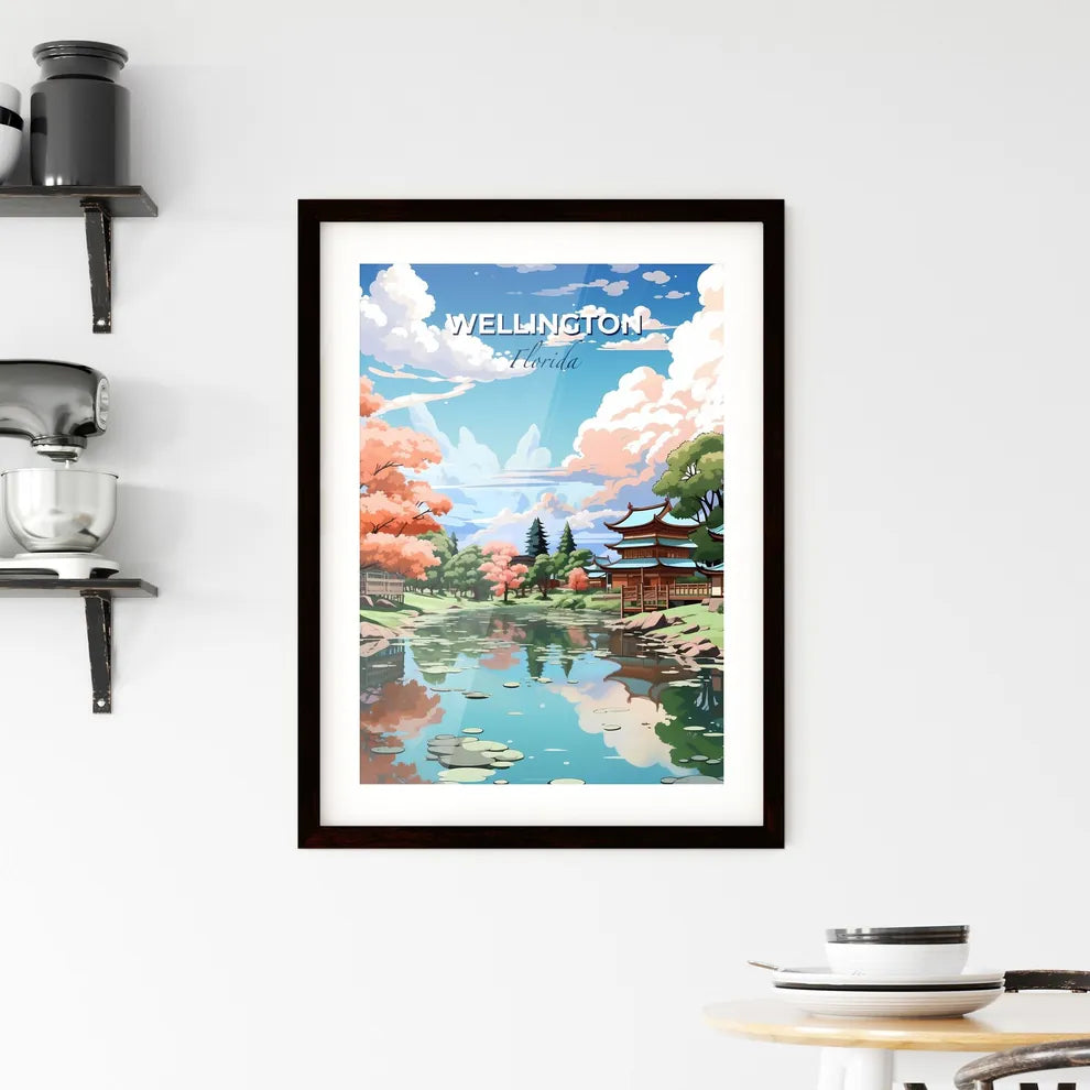 Wellington, Florida, A Poster of a water body with trees and buildings in the background Default Title