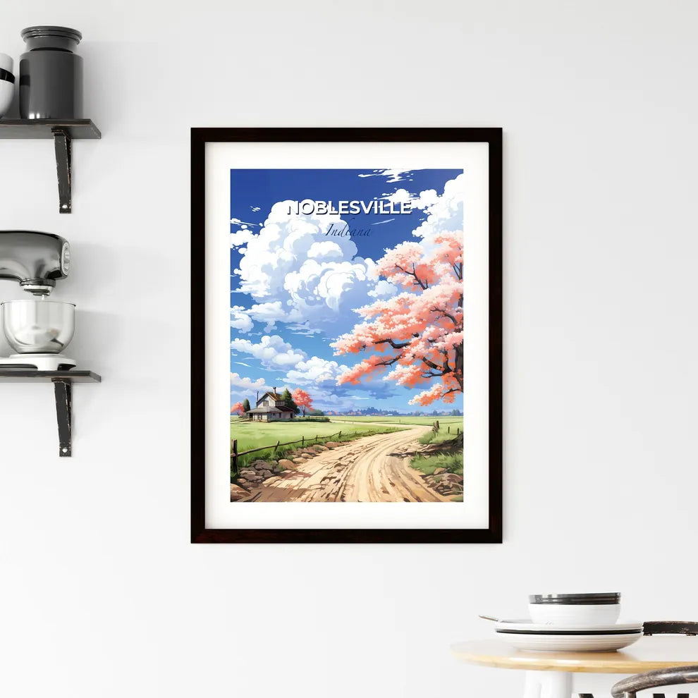 Noblesville, Indiana, A Poster of a tree in a field with a house in the background Default Title