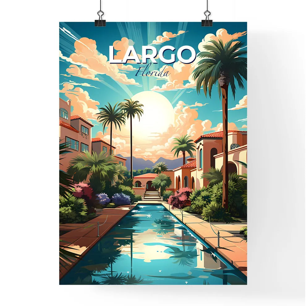 Largo, Florida, A Poster of a pool in a tropical area Default Title