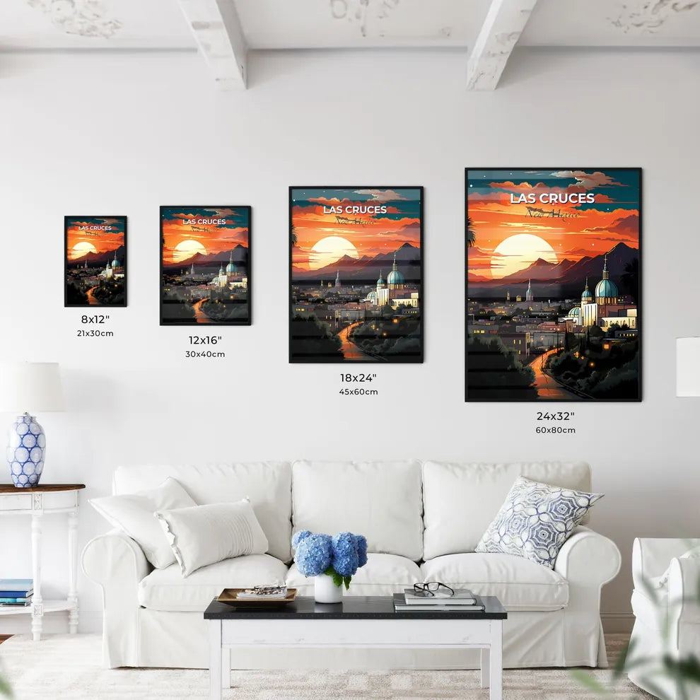Las Cruces, New Mexico, A Poster of a sunset over a city Default Title