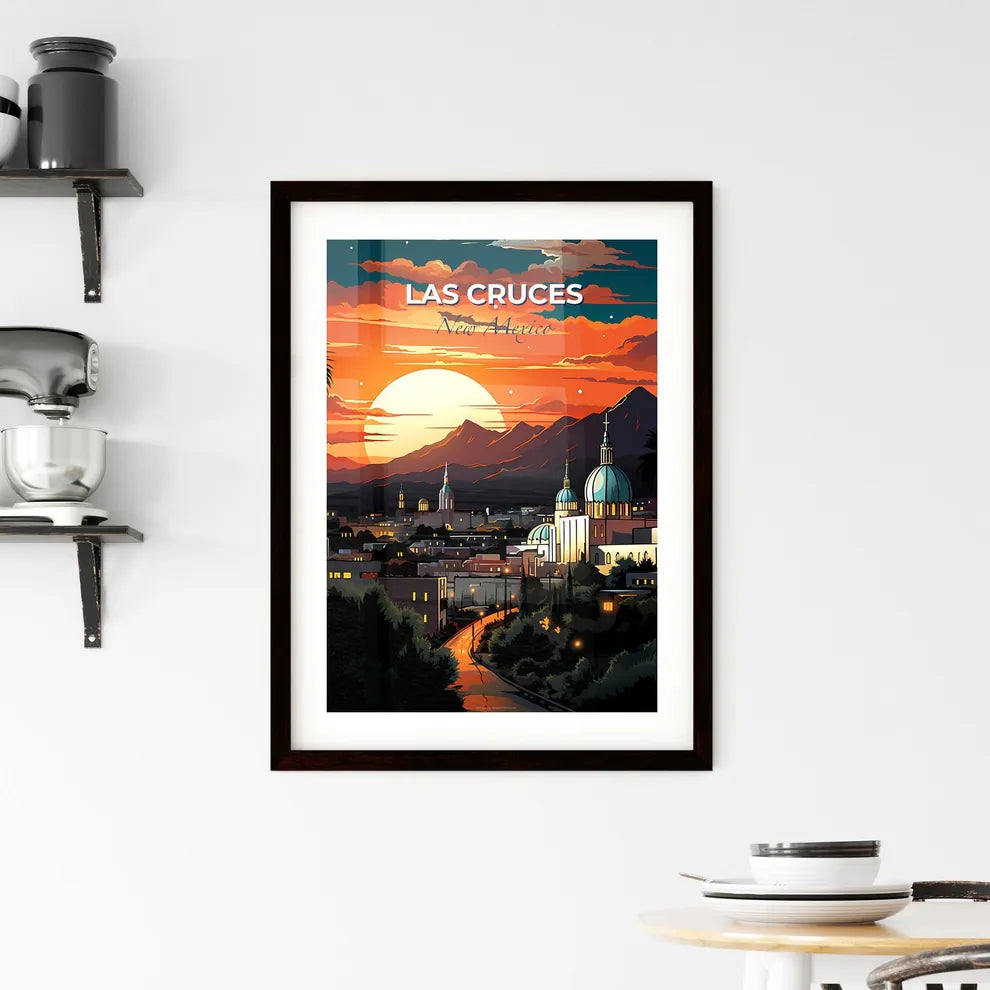 Las Cruces, New Mexico, A Poster of a sunset over a city Default Title