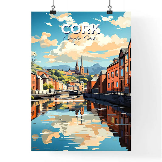 Cork, County Cork, A Poster of a river with buildings and trees in the background Default Title