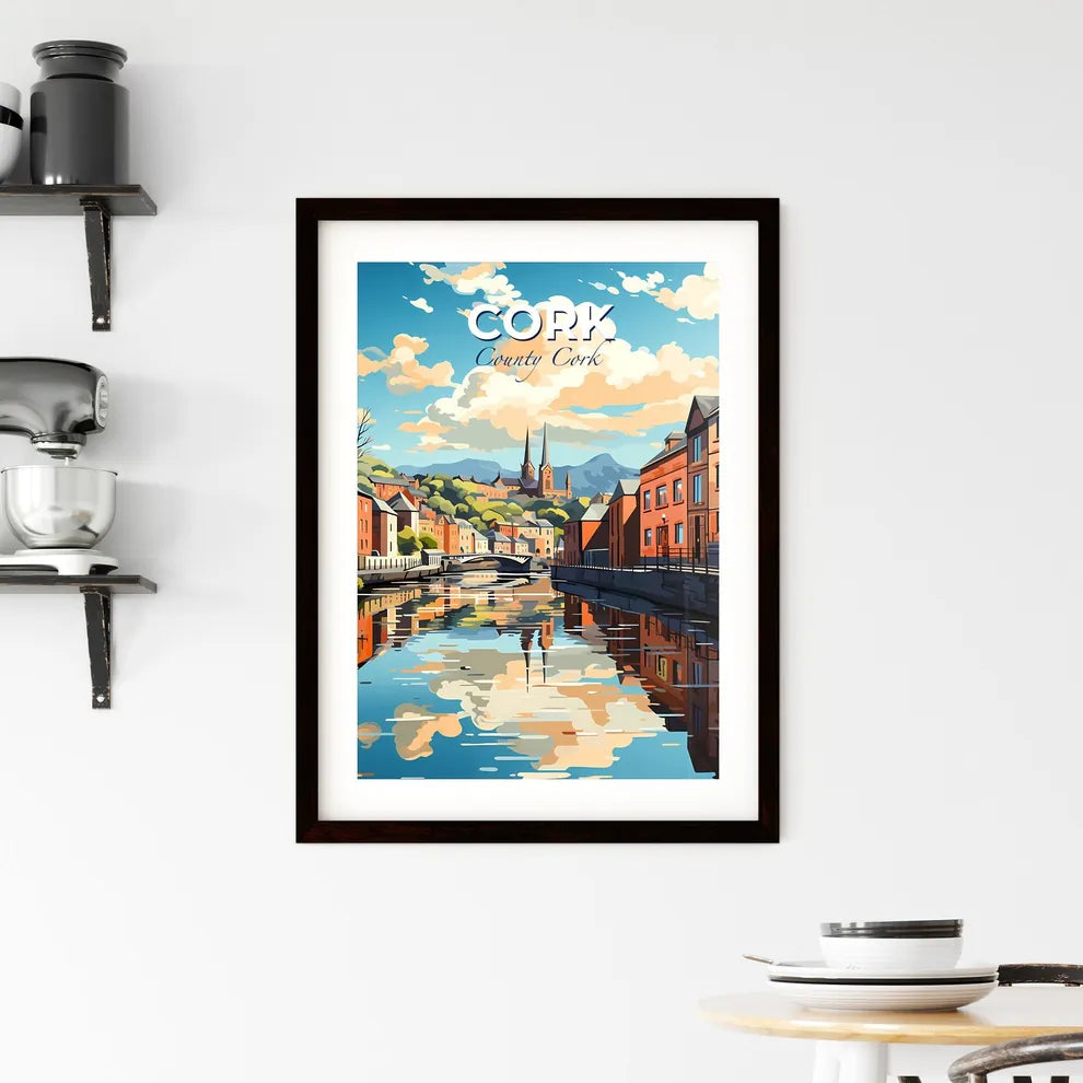 Cork, County Cork, A Poster of a river with buildings and trees in the background Default Title