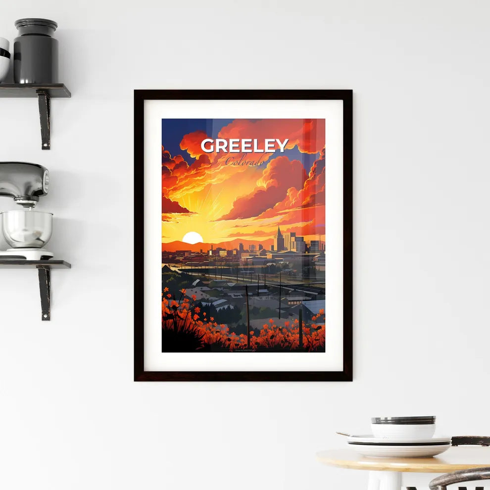 Greeley, Colorado, A Poster of a sunset over a city Default Title