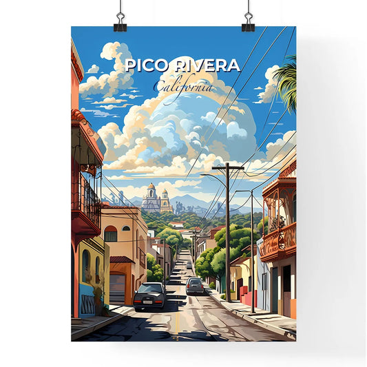 Pico Rivera, California, A Poster of a street with cars and buildings Default Title