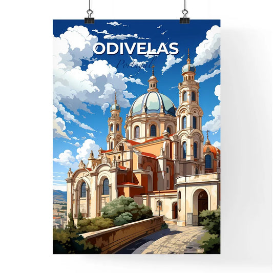 Odivelas, Portugal, A Poster of a building with a dome and a blue sky Default Title