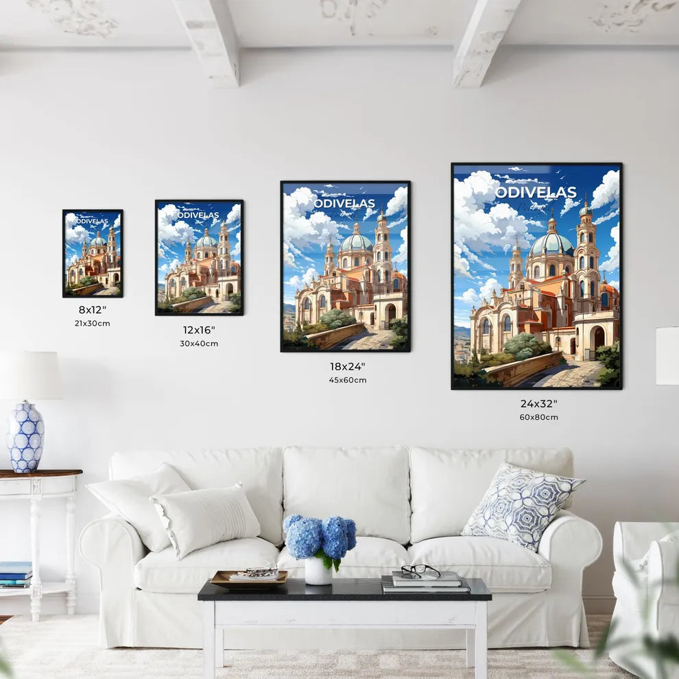 Odivelas, Portugal, A Poster of a building with a dome and a blue sky Default Title