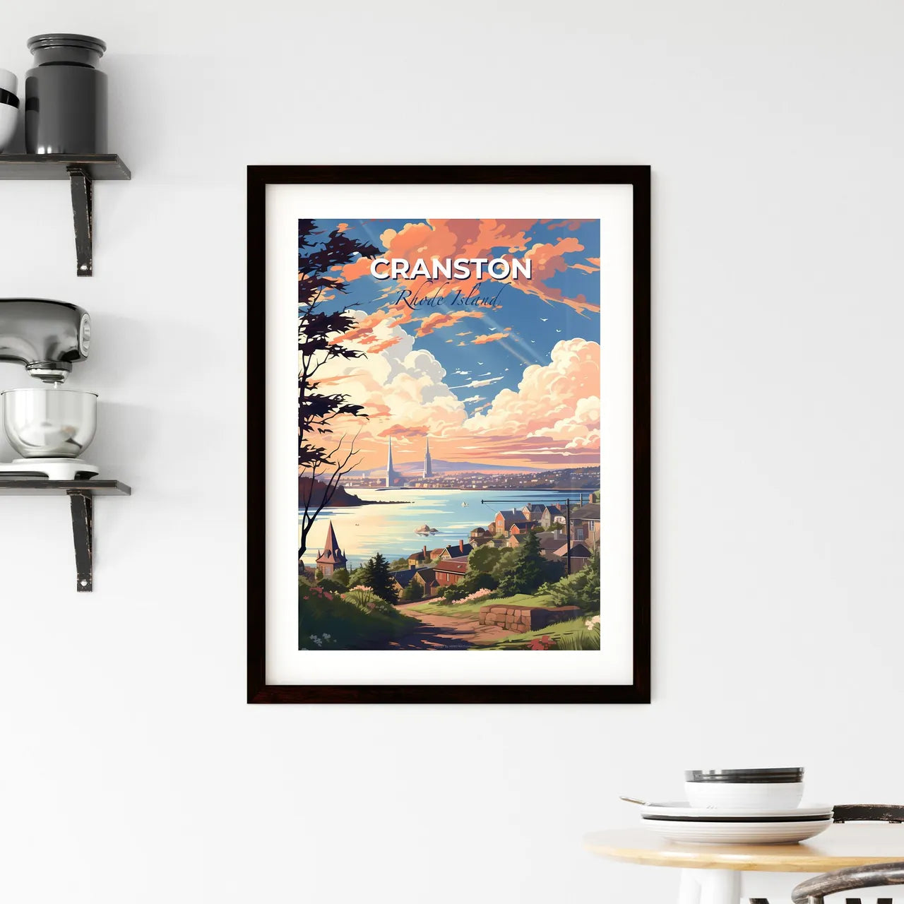 Cranston, Rhode Island, A Poster of a city by the water Default Title