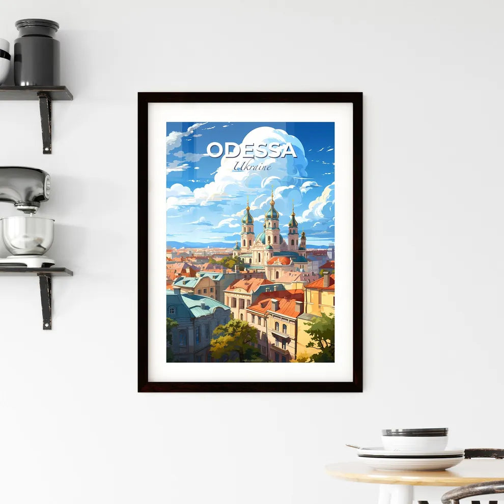 Odessa, Ukraine, A Poster of a city with a large building Default Title