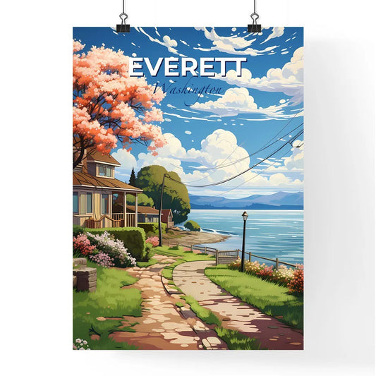 Everett, Washington, A Poster of a house by the water Default Title