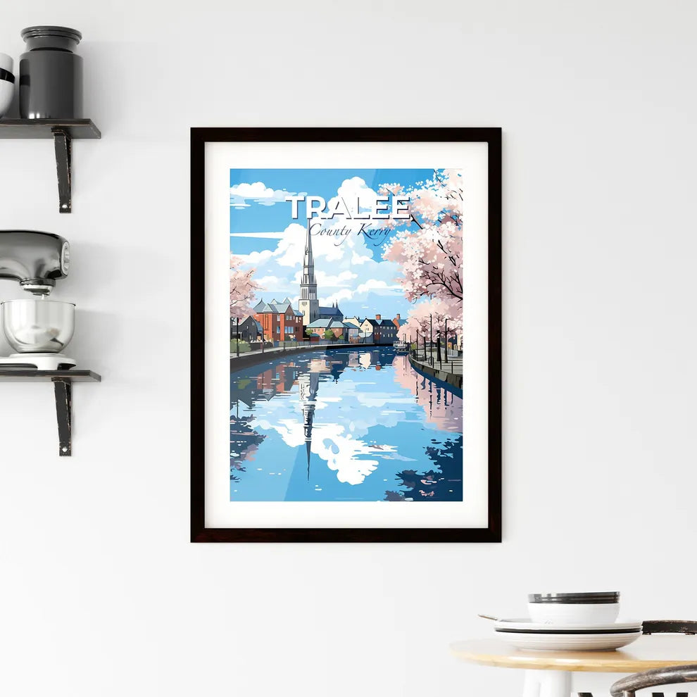 Tralee, County Kerry, A Poster of a water canal with trees and buildings in the background Default Title