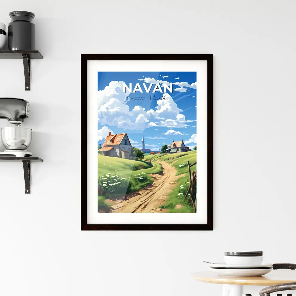 Navan, County Meath, A Poster of a dirt road leading to a village Default Title