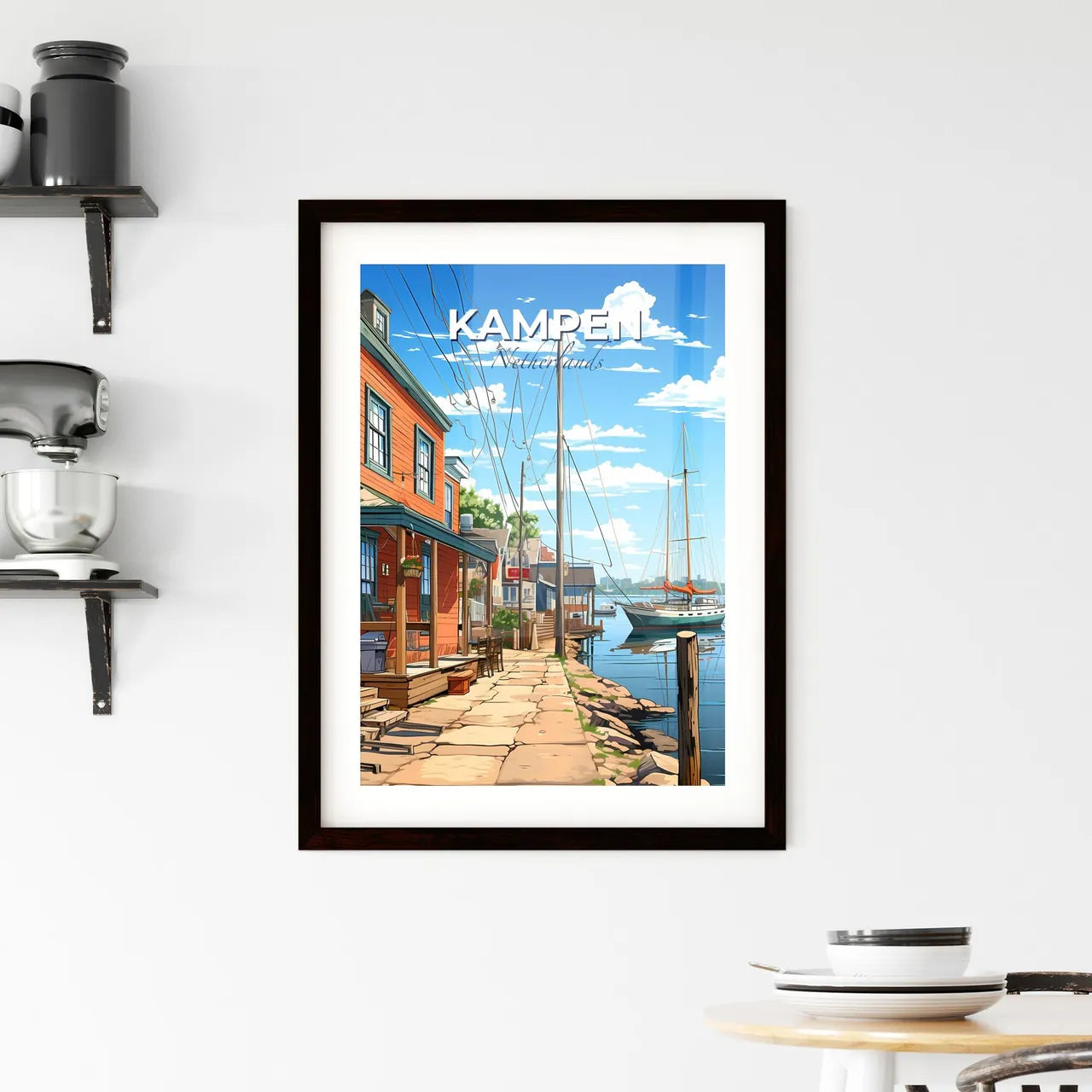 Kampen, Netherlands, A Poster of a boat on the water Default Title