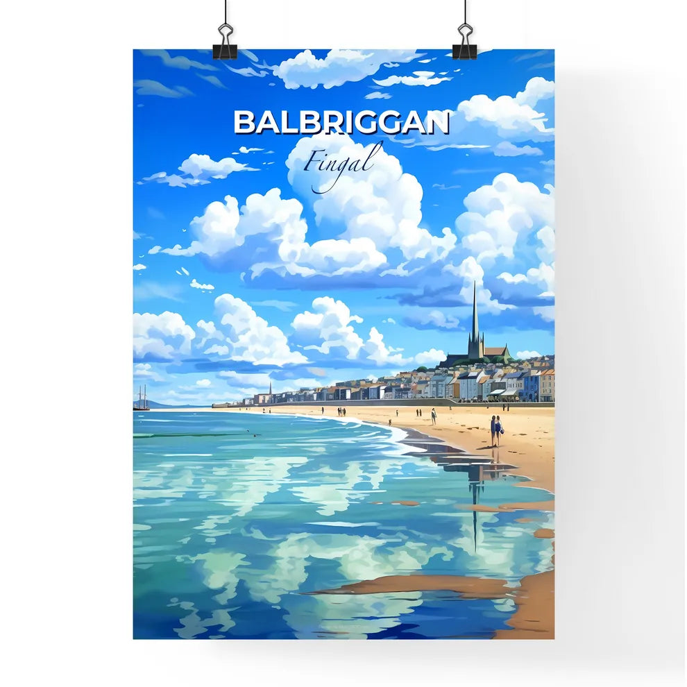 Balbriggan, Fingal, A Poster of a beach with buildings and water Default Title