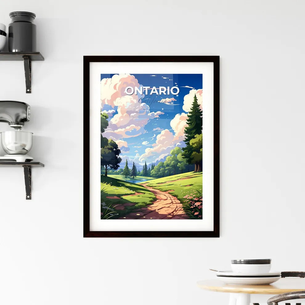Ontario, California, A Poster of a landscape with a path and trees Default Title