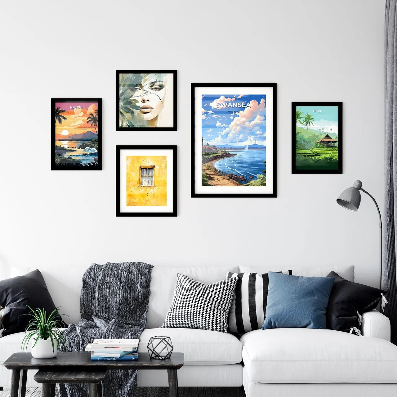 Swansea, Swansea, A Poster of a beach with houses and a body of water Default Title