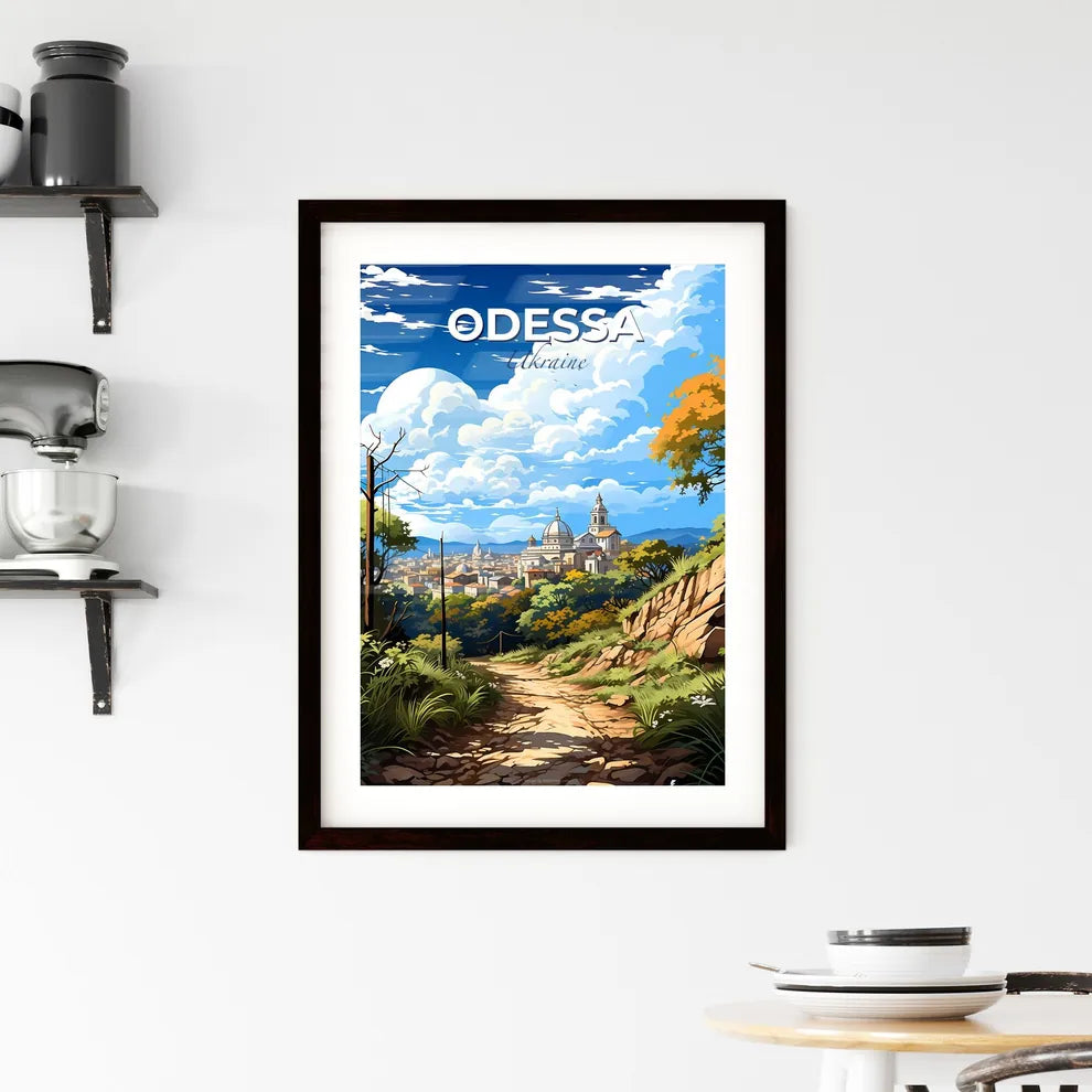 Odessa, Ukraine, A Poster of a dirt road leading to a city Default Title