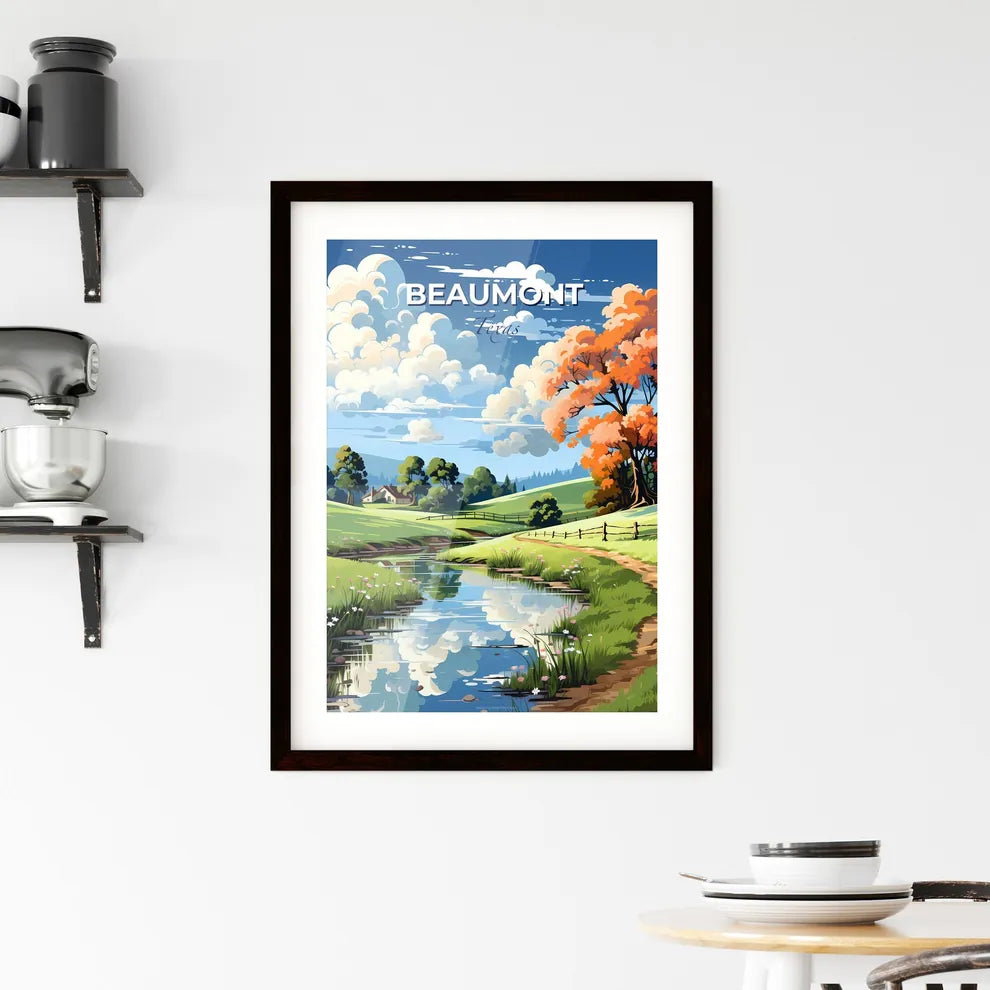 Beaumont, Texas, A Poster of a stream running through a grassy field Default Title