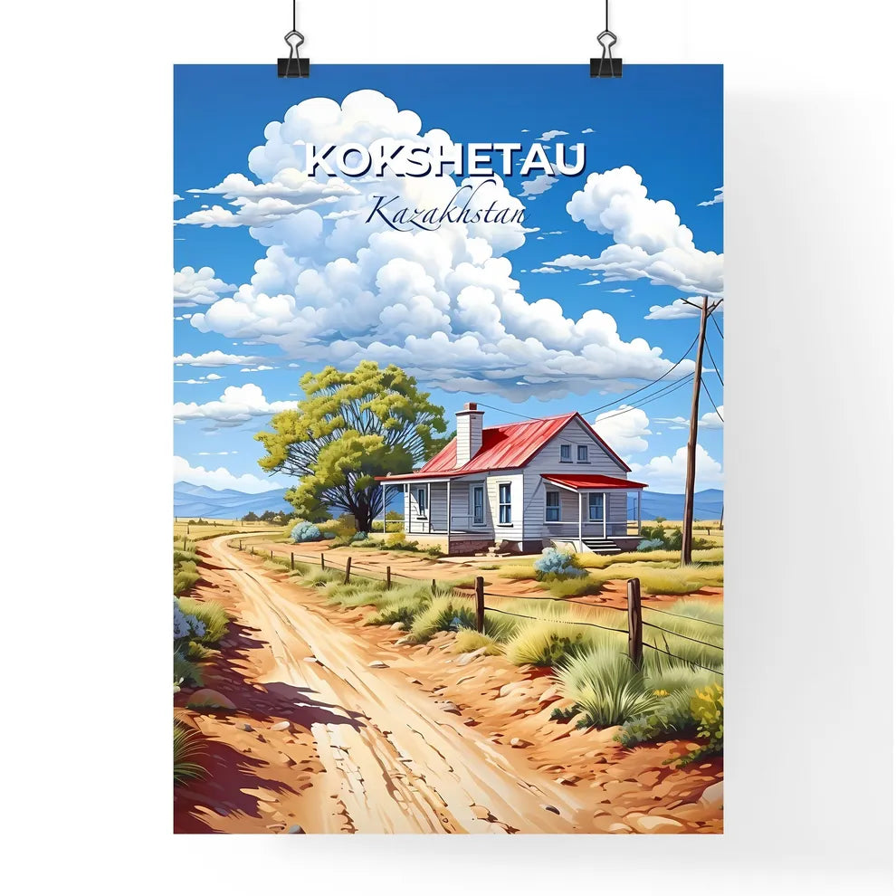 Kokshetau, Kazakhstan, A Poster of a house in a field Default Title