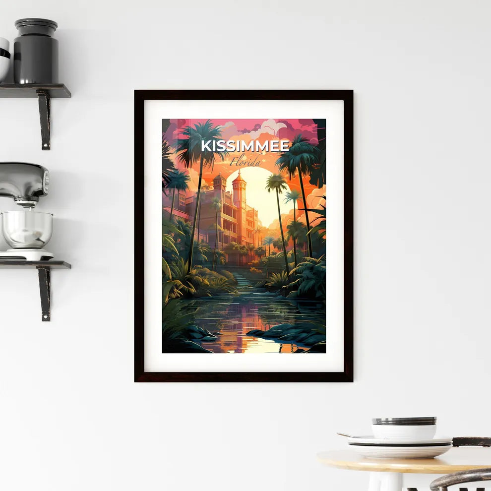 Kissimmee, Florida, A Poster of a building surrounded by palm trees Default Title