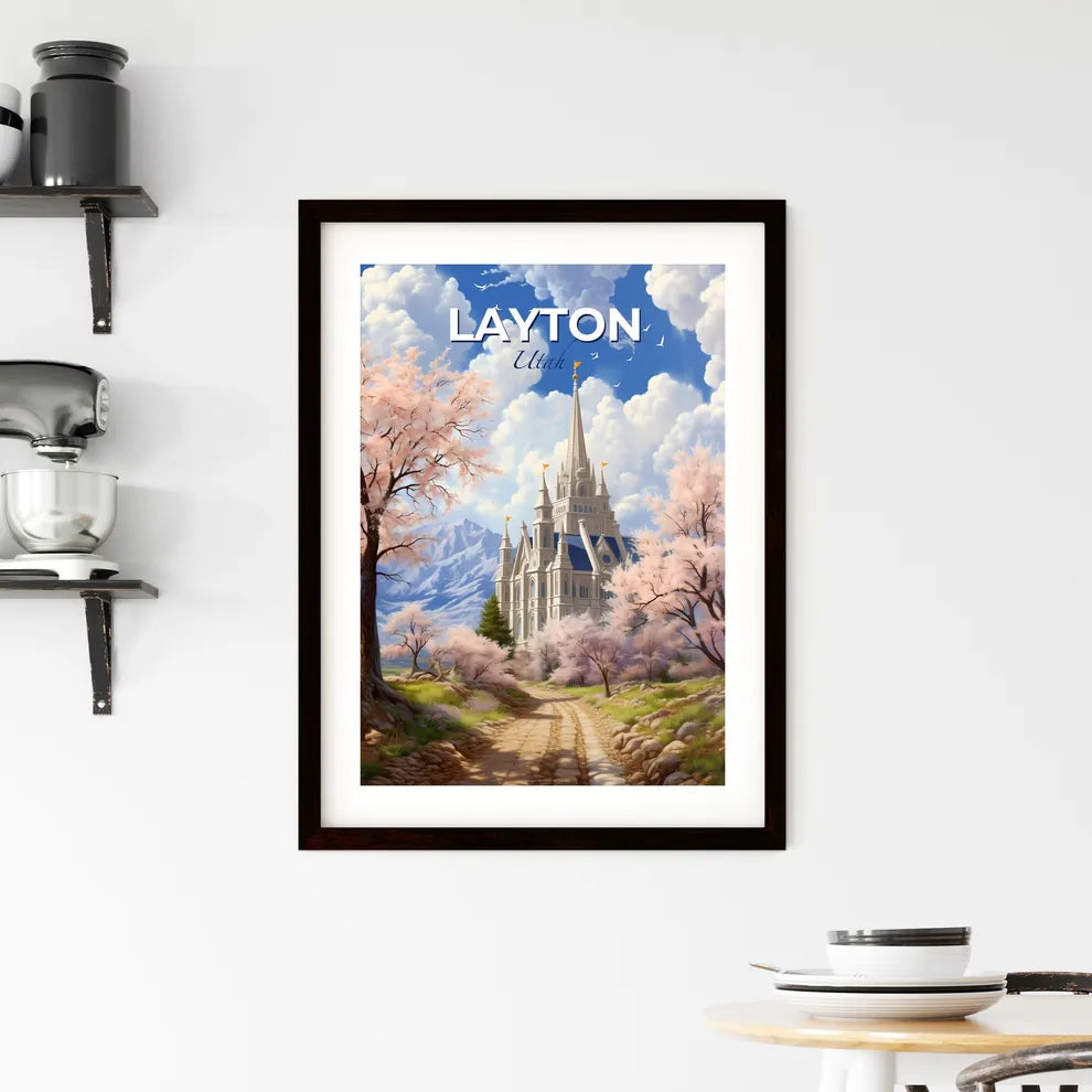 Layton, Utah, A Poster of a castle with trees and mountains in the background Default Title
