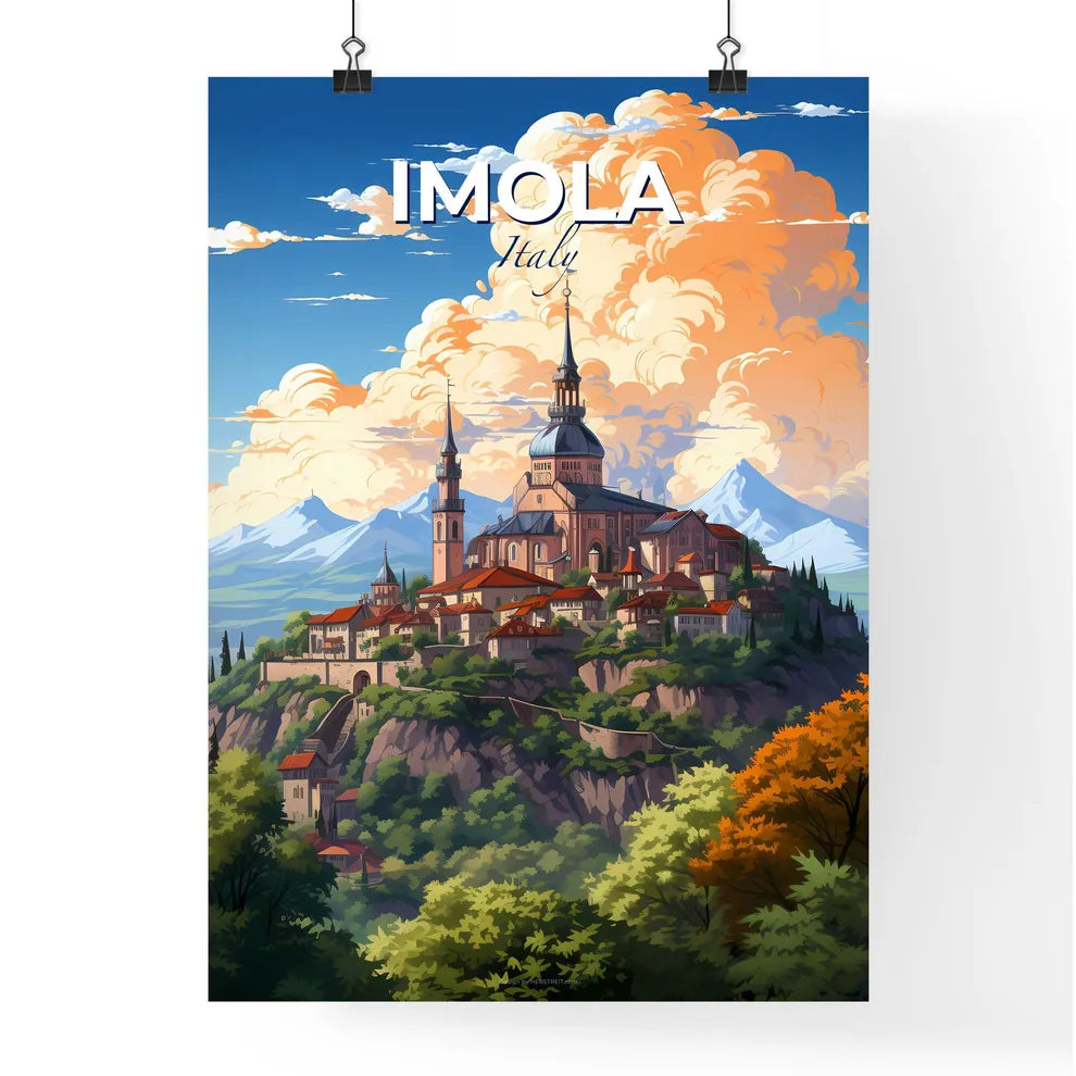 Imola, Italy, A Poster of a castle on a hill Default Title